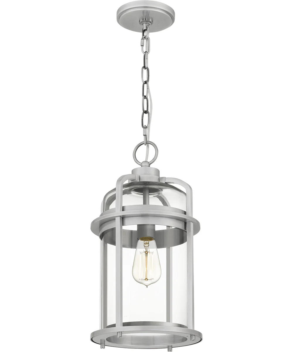 Carrington Large 1-light Outdoor Pendant Light Industrial Aluminum - Image 4