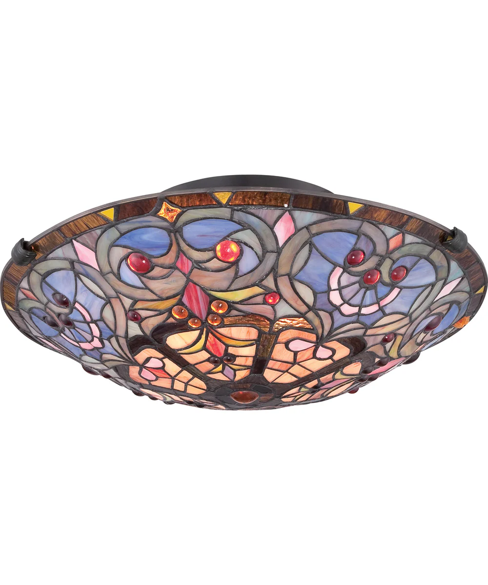 Carroll Large 2-light Flush Mount Vintage Bronze