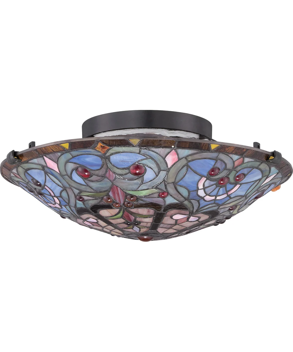 Carroll Large 2-light Flush Mount Vintage Bronze - Image 3
