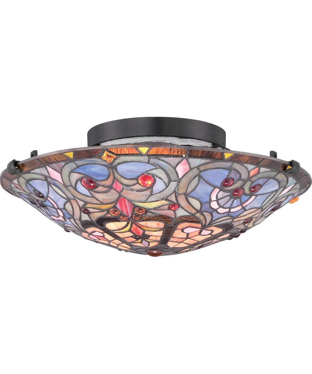 Carroll Large 2-light Flush Mount Vintage Bronze - Image 4