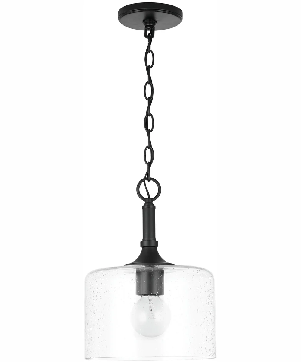 Carter 1-Light Pendant Matte Black