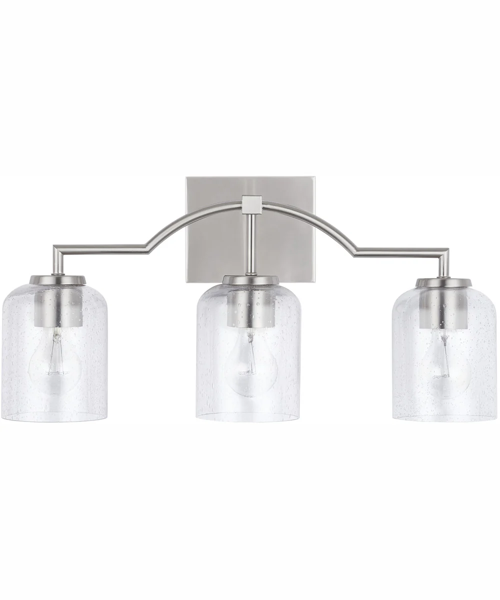 Carter 3-Light Vanity Brushed Nickel