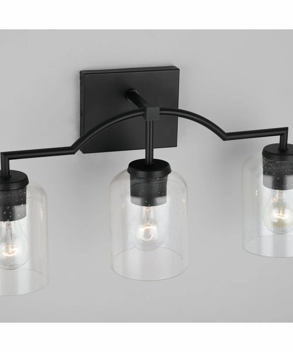 Carter 3-Light Vanity Matte Black - Image 2