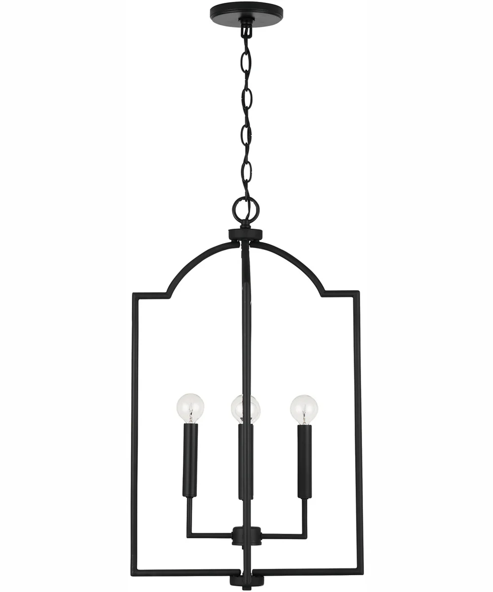 Carter 4-Light Foyer Matte Black