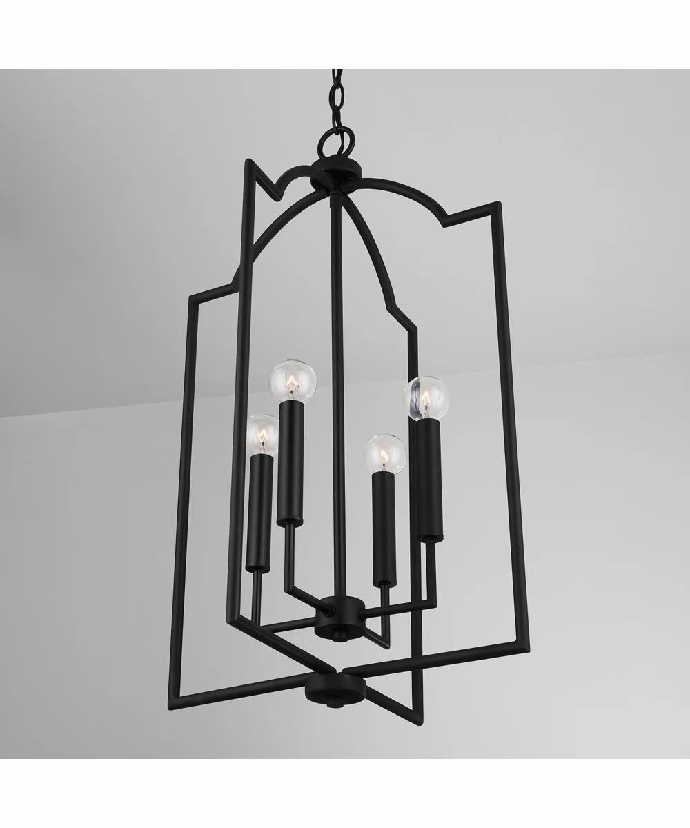 Carter 4-Light Foyer Matte Black - Image 2
