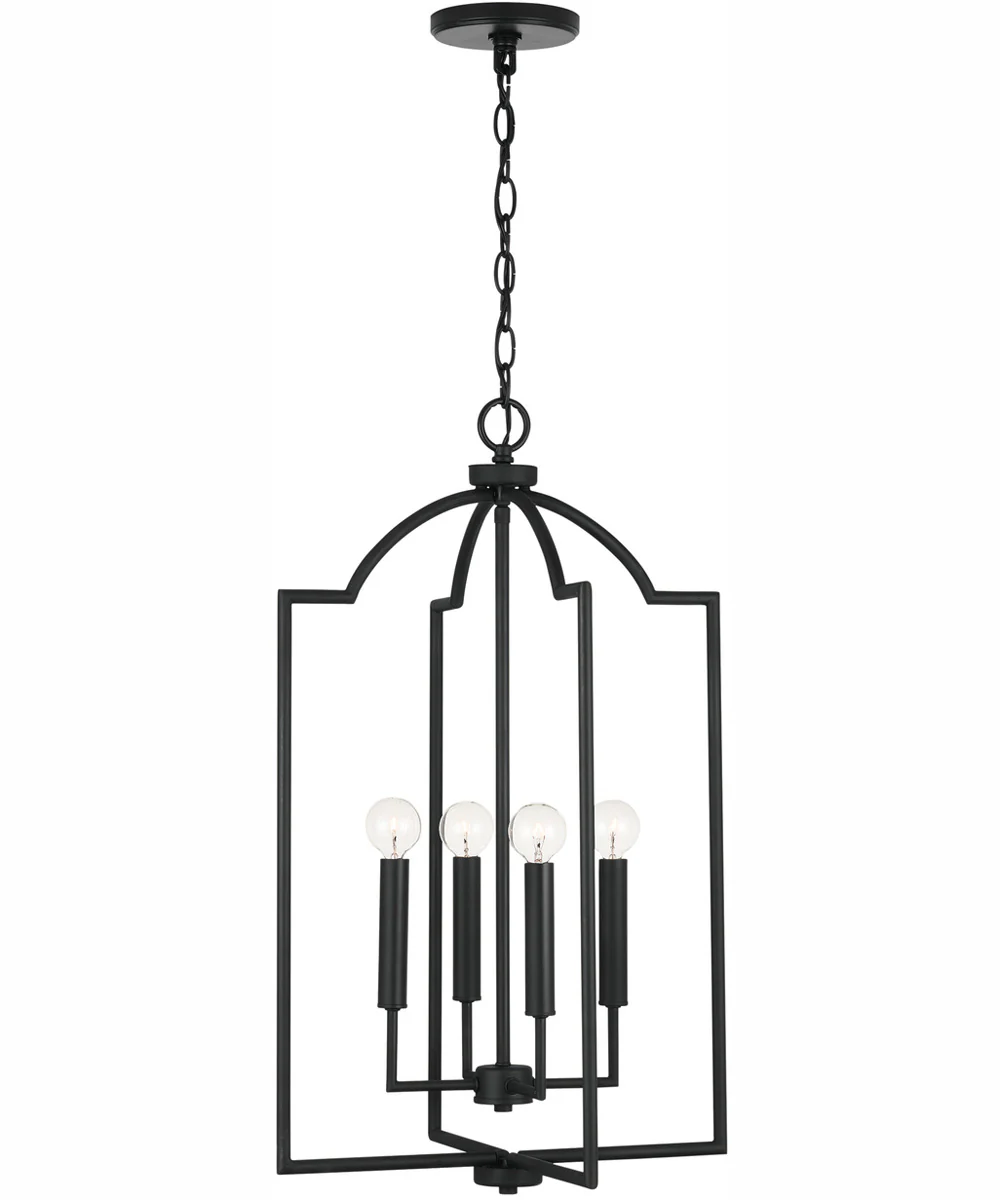 Carter 4-Light Foyer Matte Black - Image 3