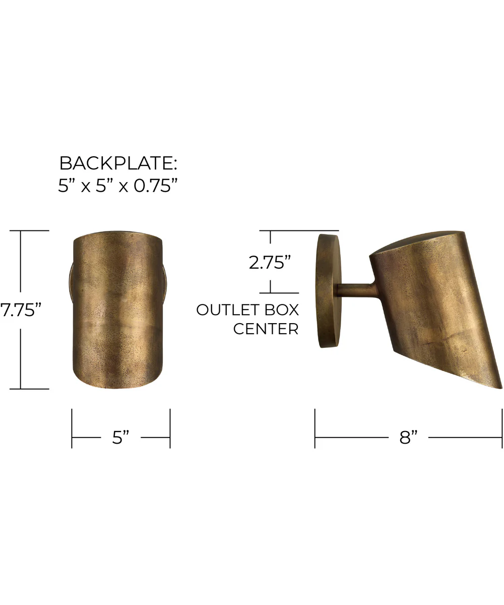 Casa 1-Light Sconce Oxidized Brass - Image 5