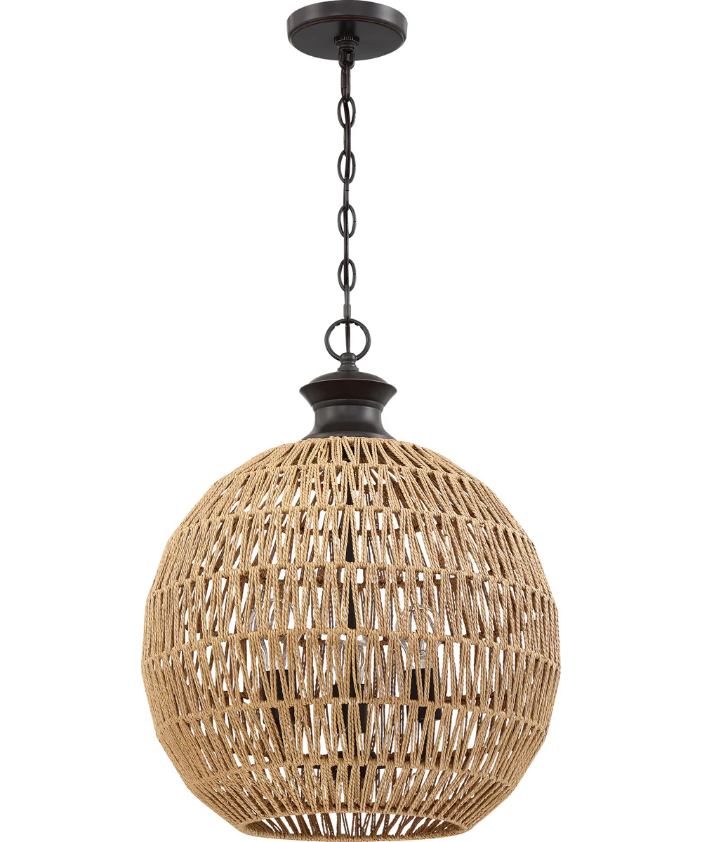 Casablanca 3-light Pendant Palladian Bronze - Image 3
