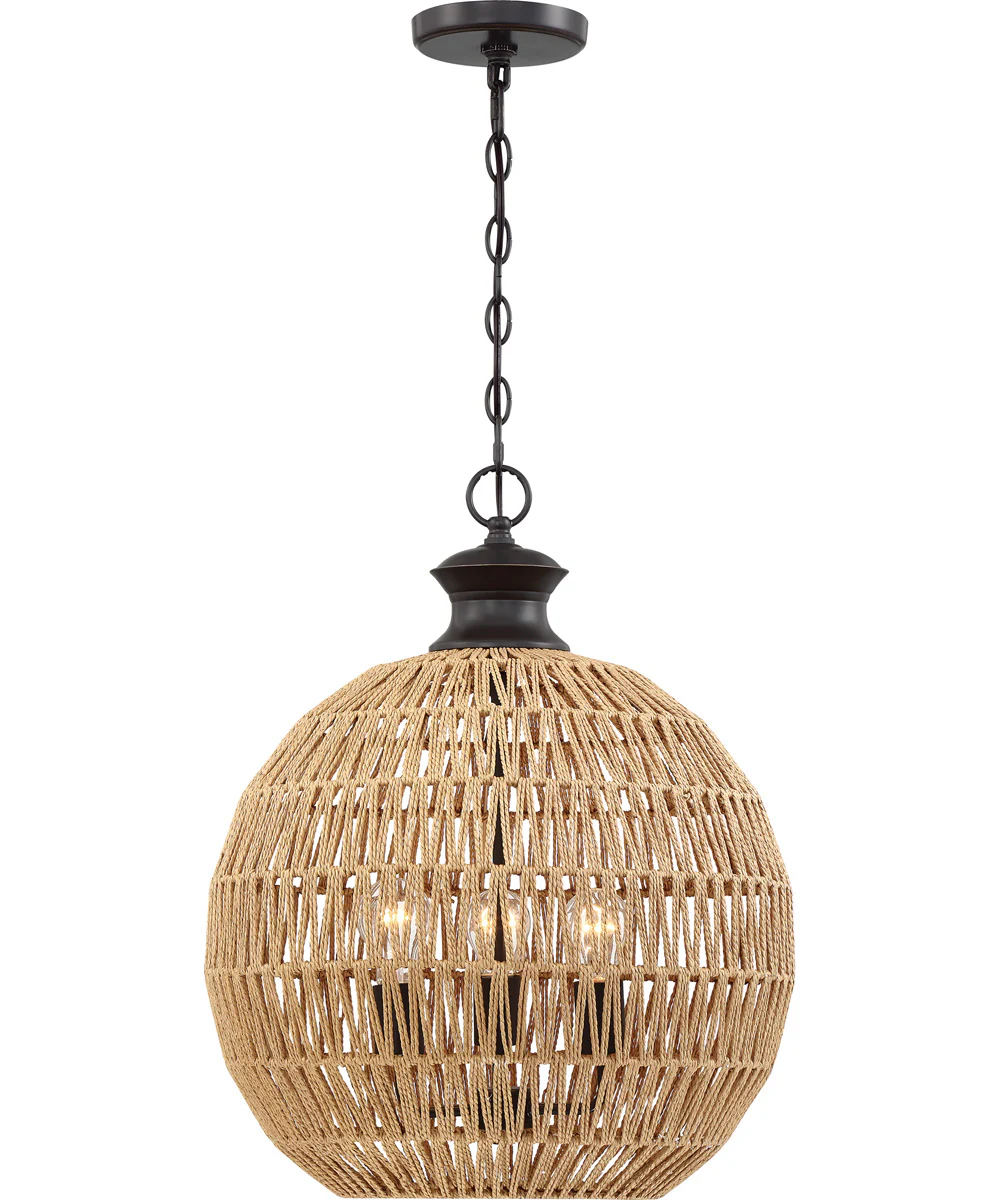 Casablanca 3-light Pendant Palladian Bronze - Image 4