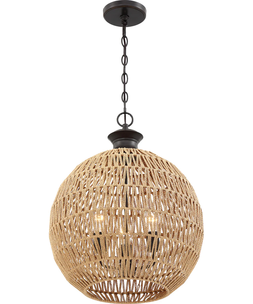 Casablanca 3-light Pendant Palladian Bronze - Image 5