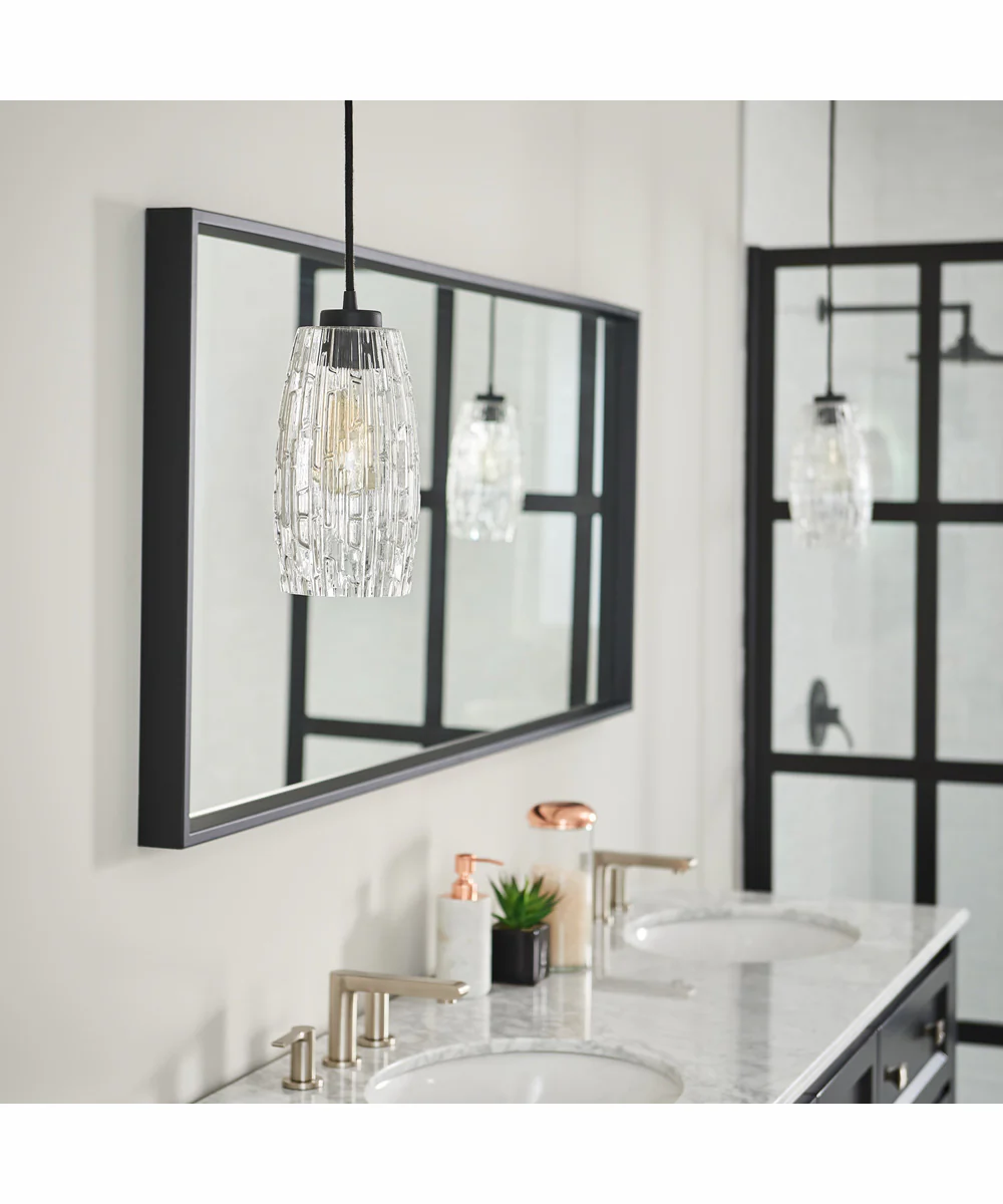 Casper 1-Light Pendant Black Iron - Image 3