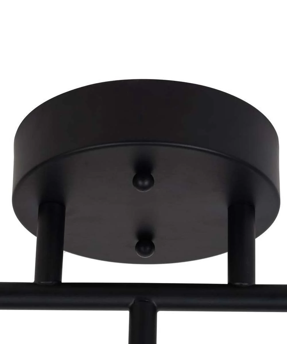 Catalina 23"W 3-Light LED Track Bar Light Fixture, Matte Black with Clear Glass Shades - Image 9
