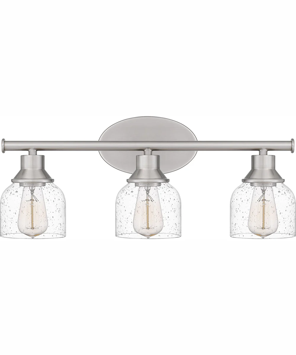 Caverly Large 3-light Bath Light Brushed Nickel - Image 3
