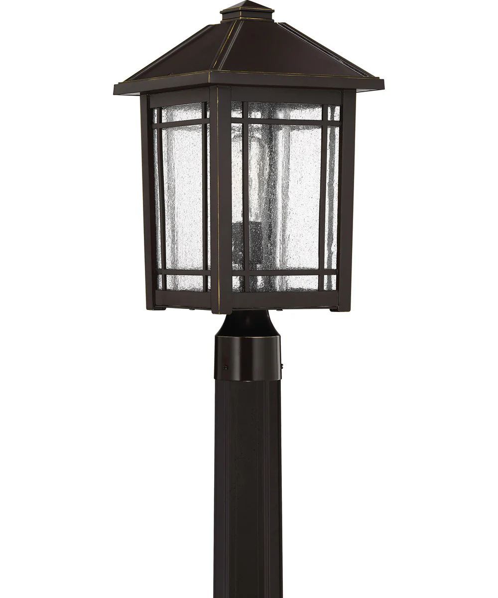 Cedar Point Large 1-light Outdoor Post Light Palladian Bronze - Image 3