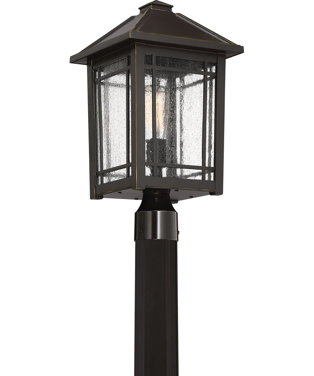 Cedar Point Large 1-light Outdoor Post Light Palladian Bronze - Image 4