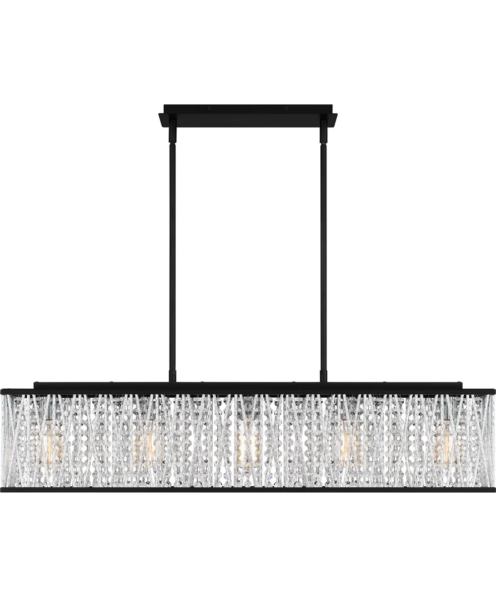 Celeste Medium 5-light Island Light Matte Black - Image 3
