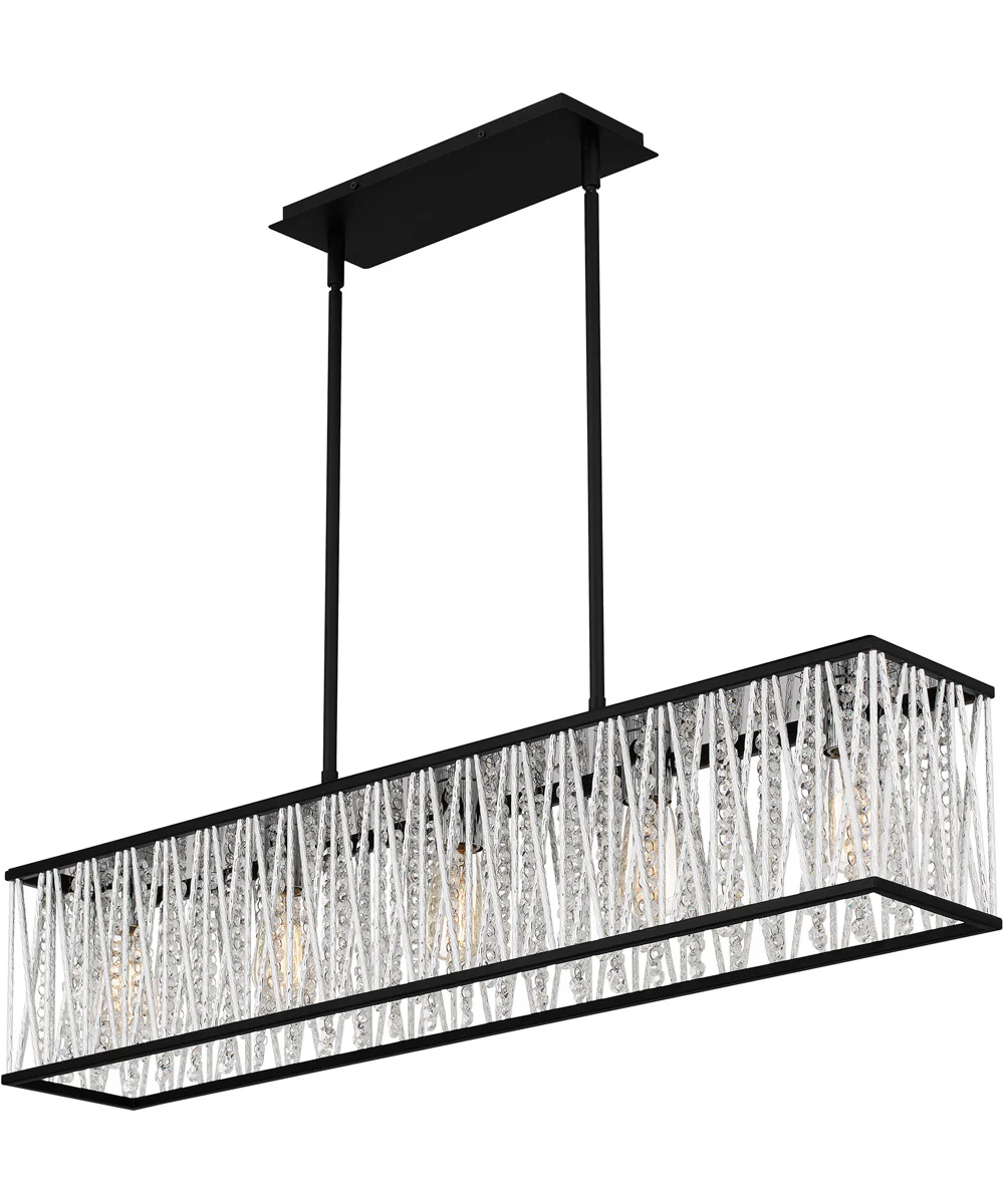 Celeste Medium 5-light Island Light Matte Black - Image 4