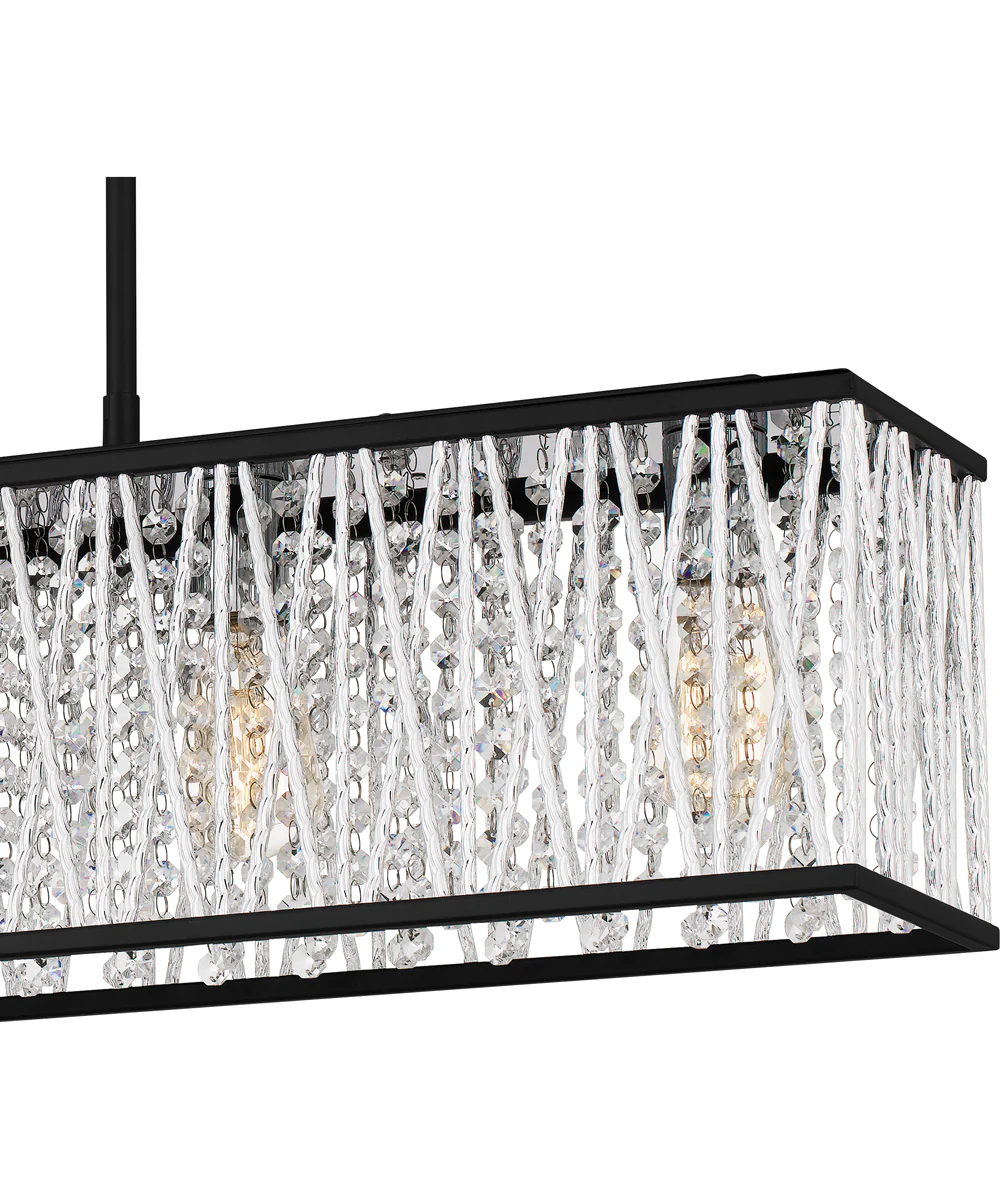 Celeste Medium 5-light Island Light Matte Black - Image 6