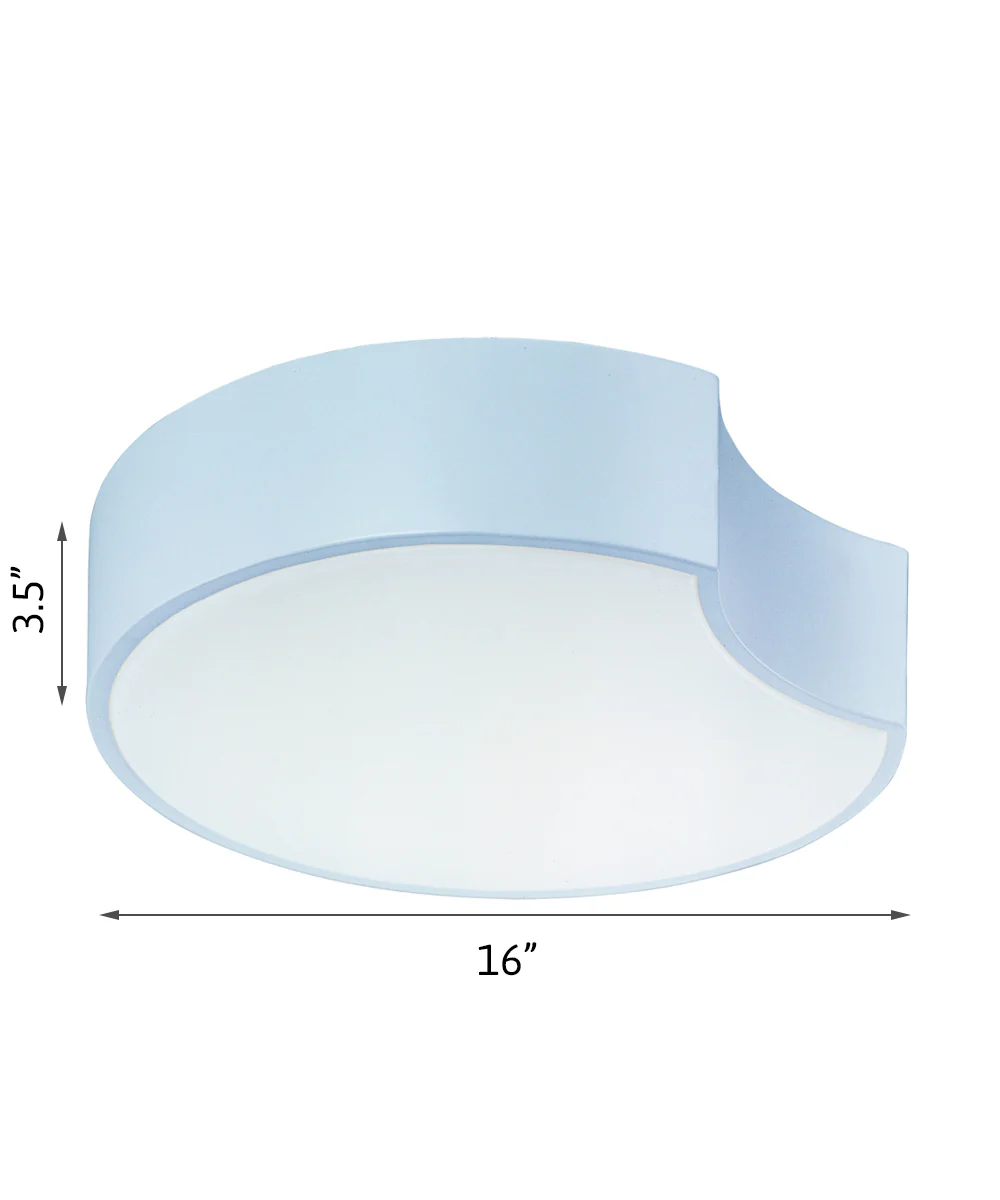 Cells 16"W 1-Light LED Flush Mount Light Fixture Matte White Finish by ET2 - Image 5
