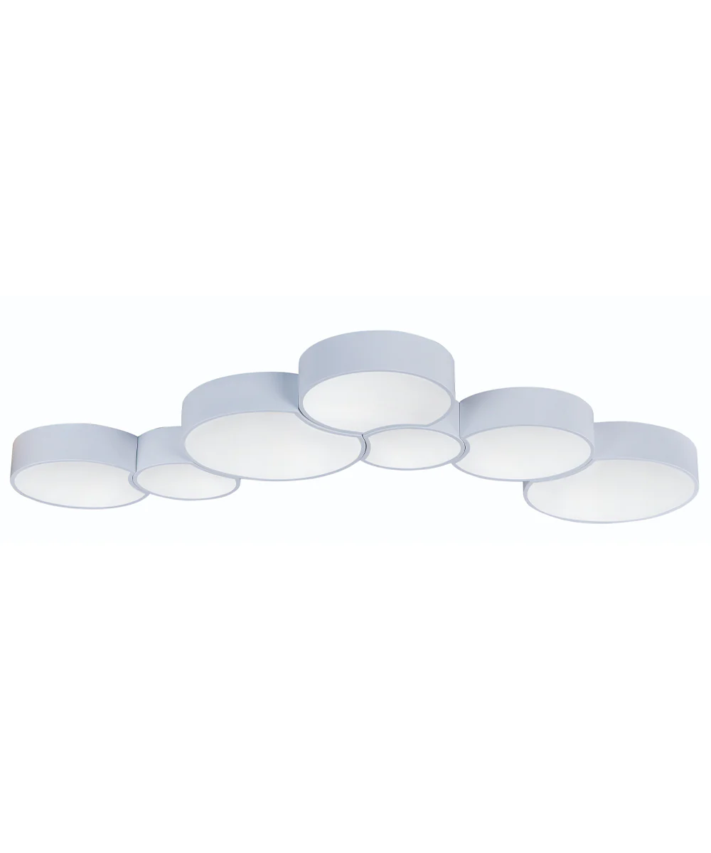 Cells 16"W 1-Light LED Flush Mount Light Fixture Matte White Finish by ET2 - Image 6