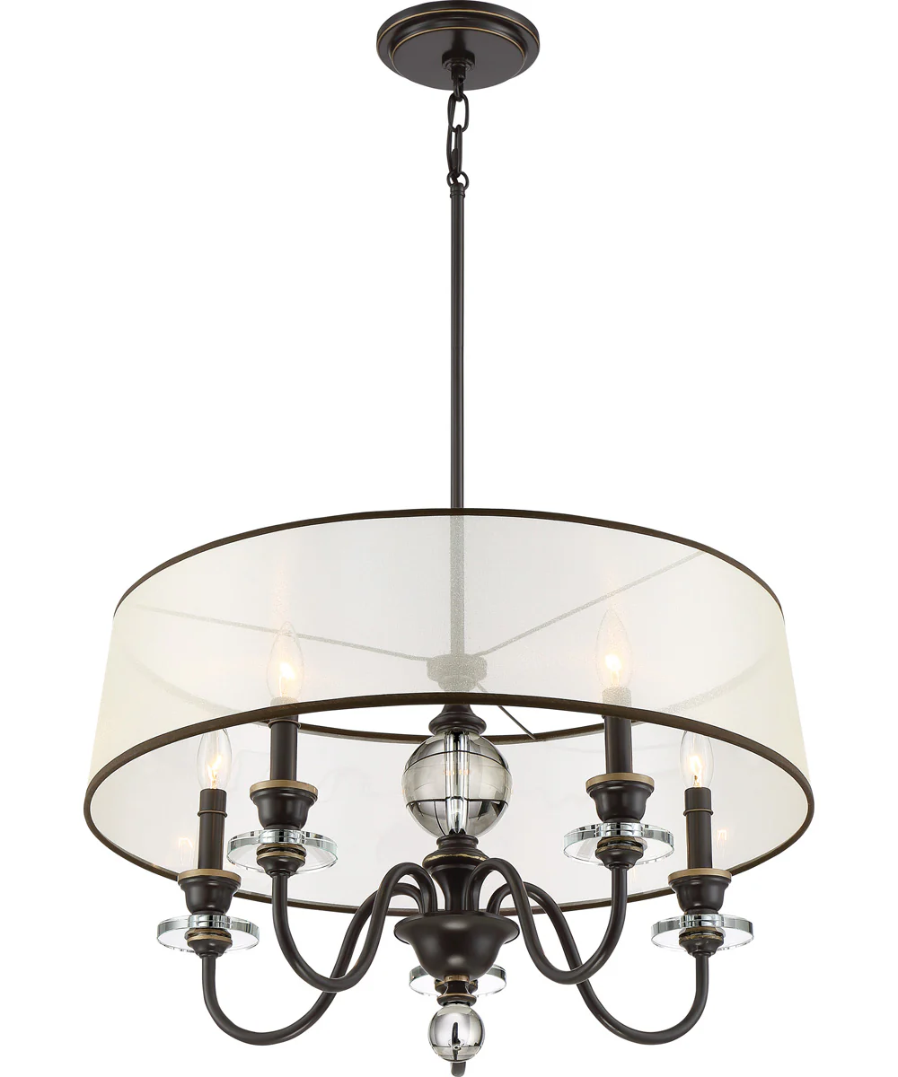 Ceremony 5-light Chandelier Palladian Bronze - Image 4