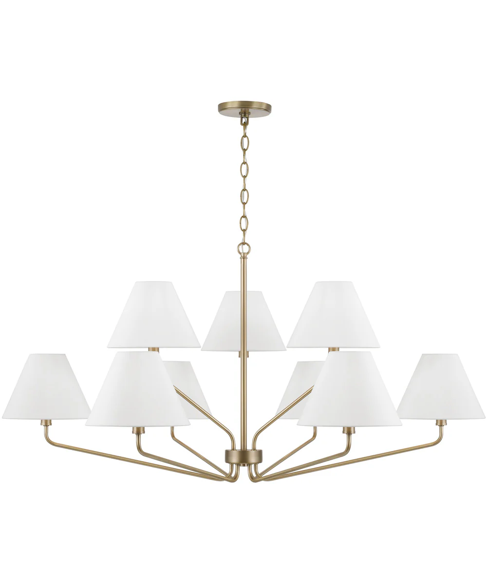 Chadwick 9-Light Chandelier Aged Brass