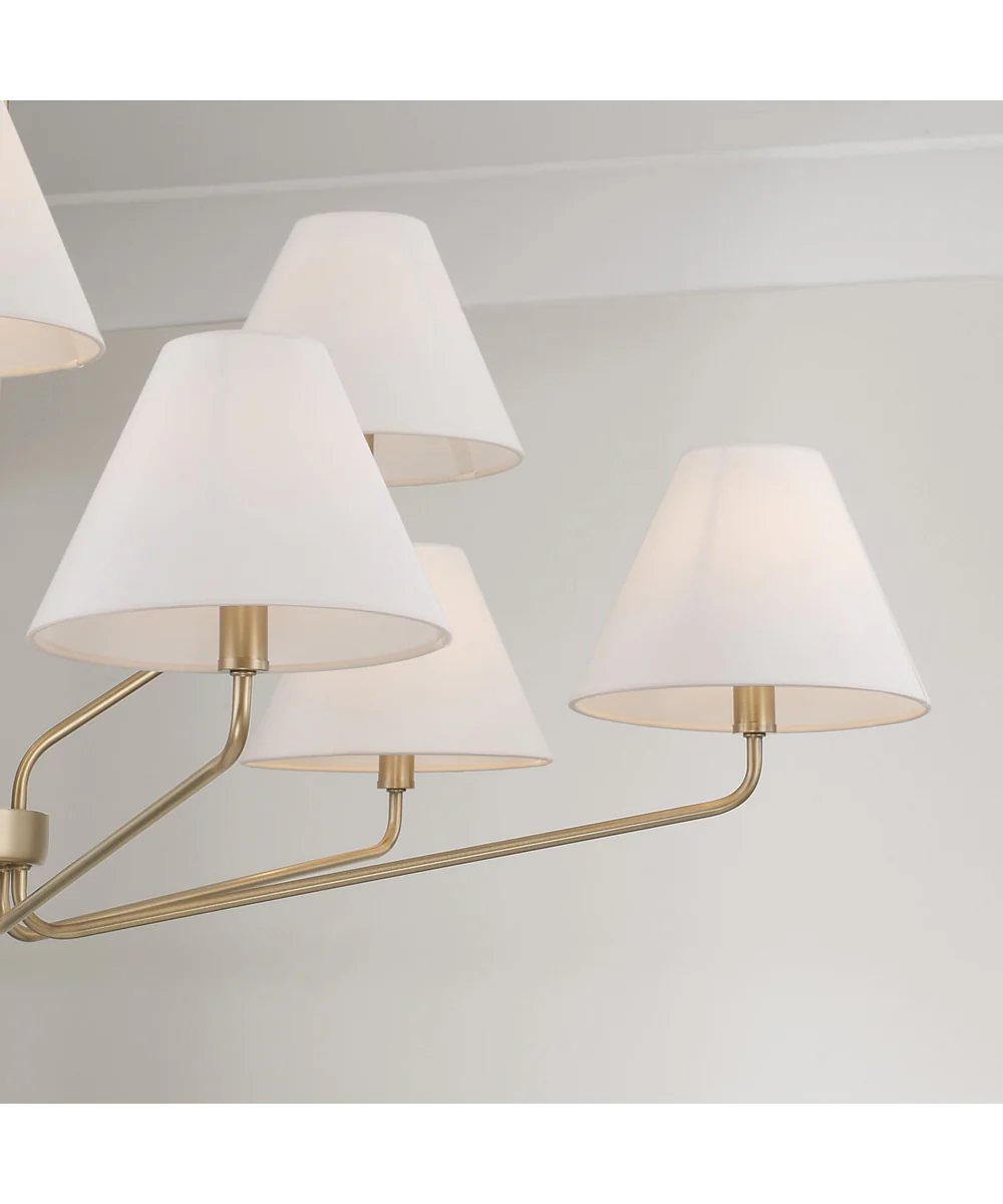 Chadwick 9-Light Chandelier Aged Brass - Image 4