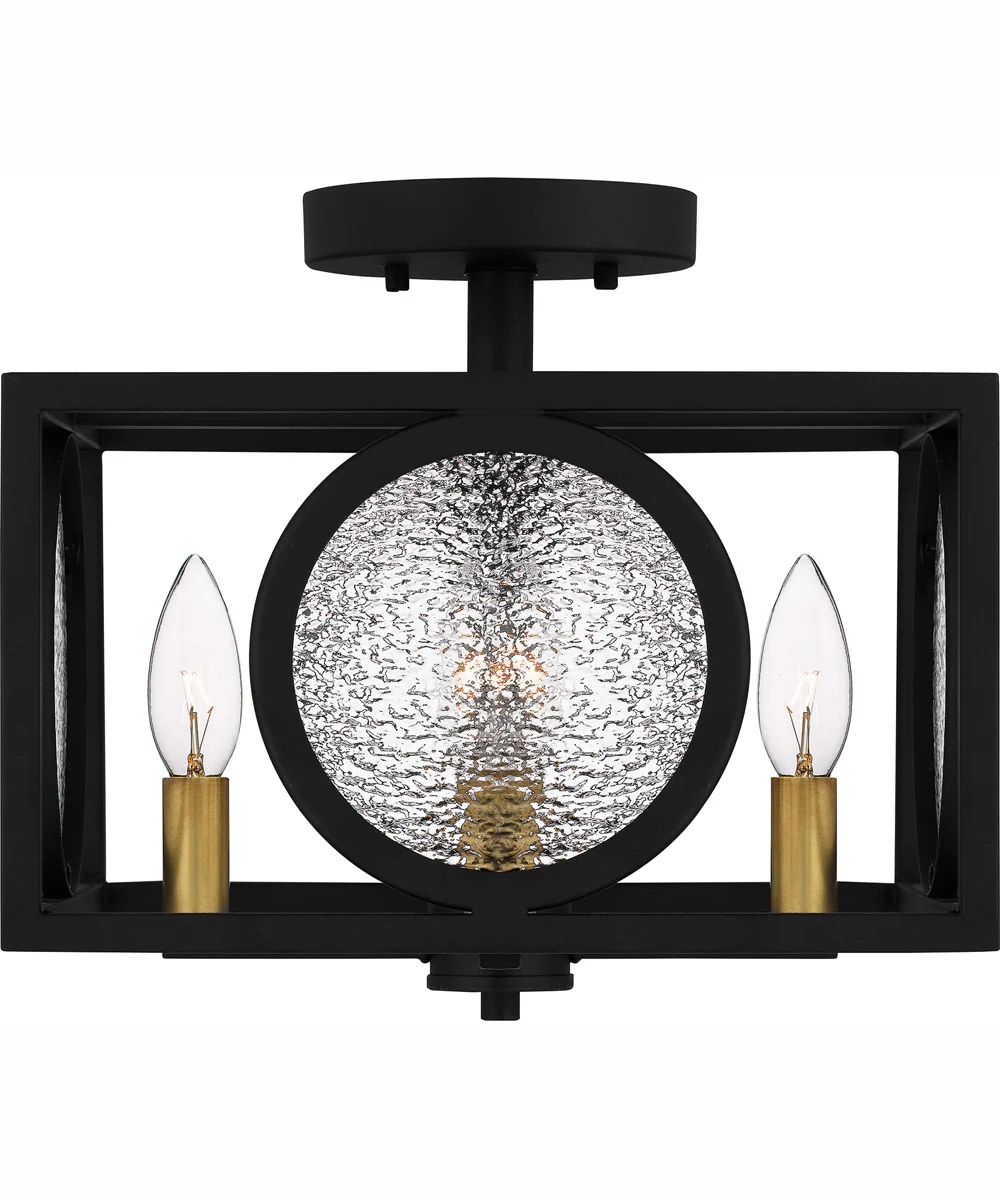 Chalamont Small 4-light Semi Flush Mount Earth Black - Image 4