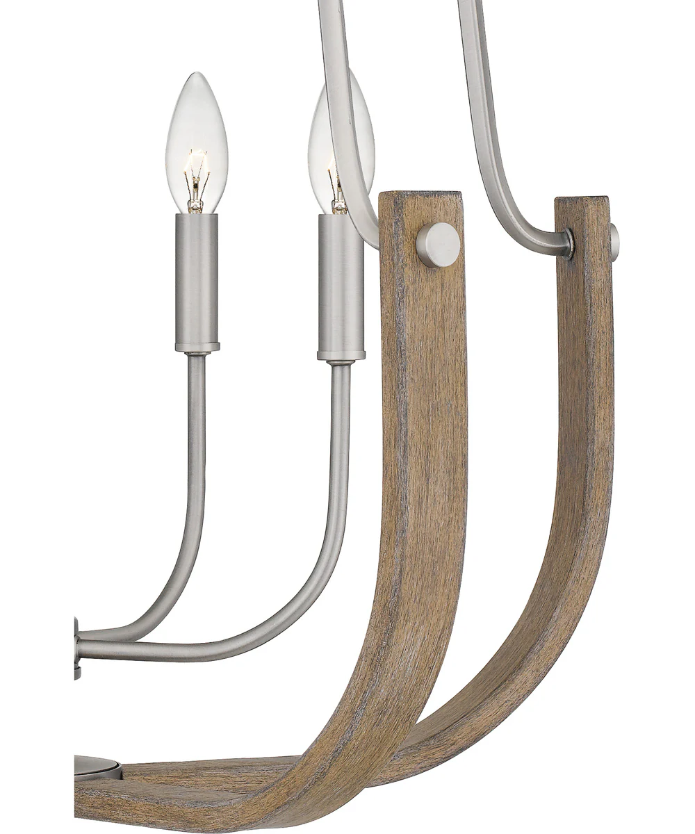 Challis 5-light Chandelier Antique Nickel - Image 6