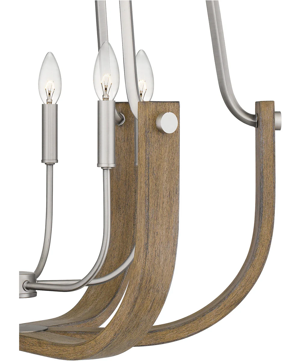 Challis 6-light Chandelier Antique Nickel - Image 6