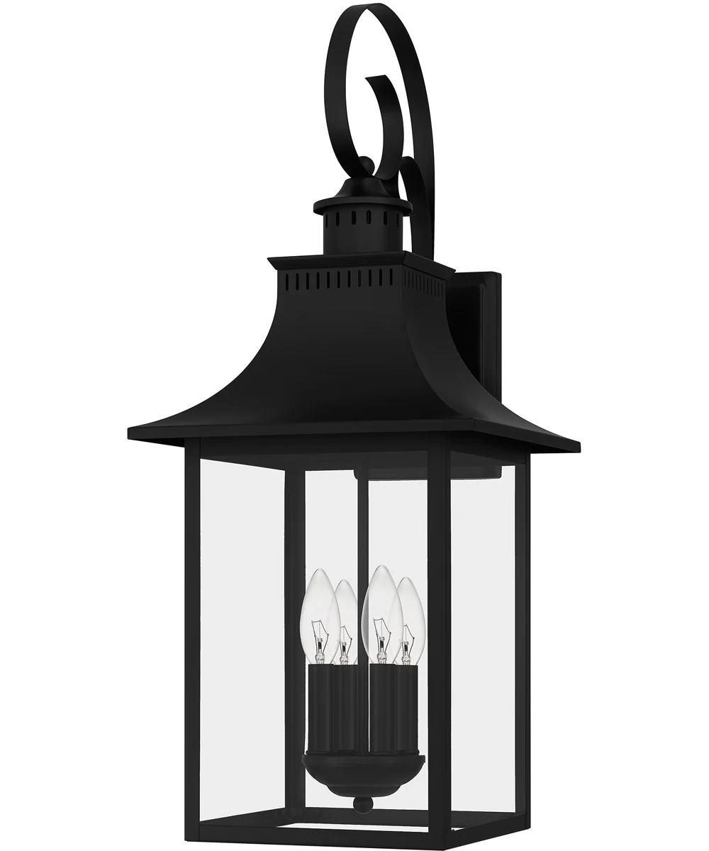 Chancellor Extra Large 4-light Outdoor Wall Light Mystic Black - Image 3