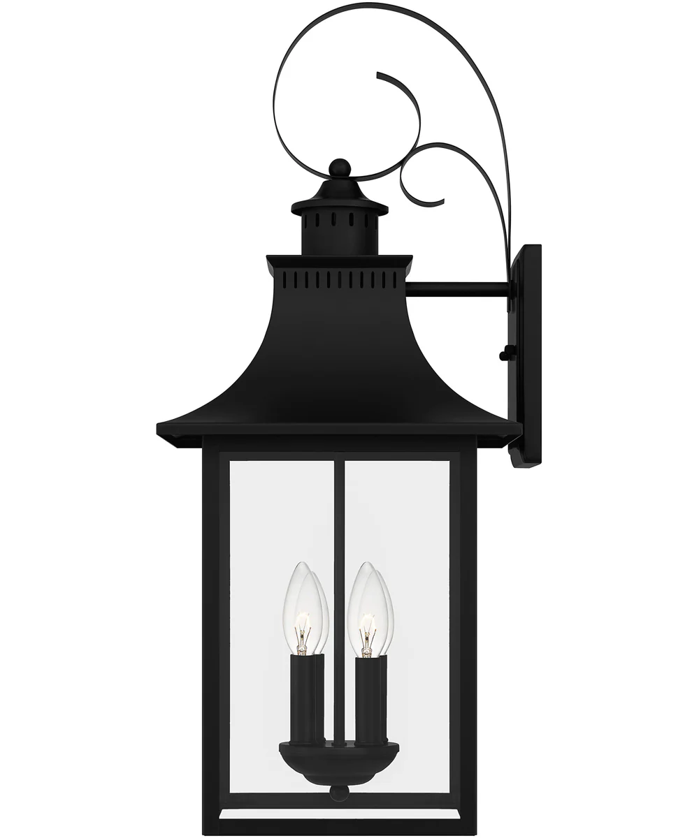 Chancellor Extra Large 4-light Outdoor Wall Light Mystic Black - Image 5