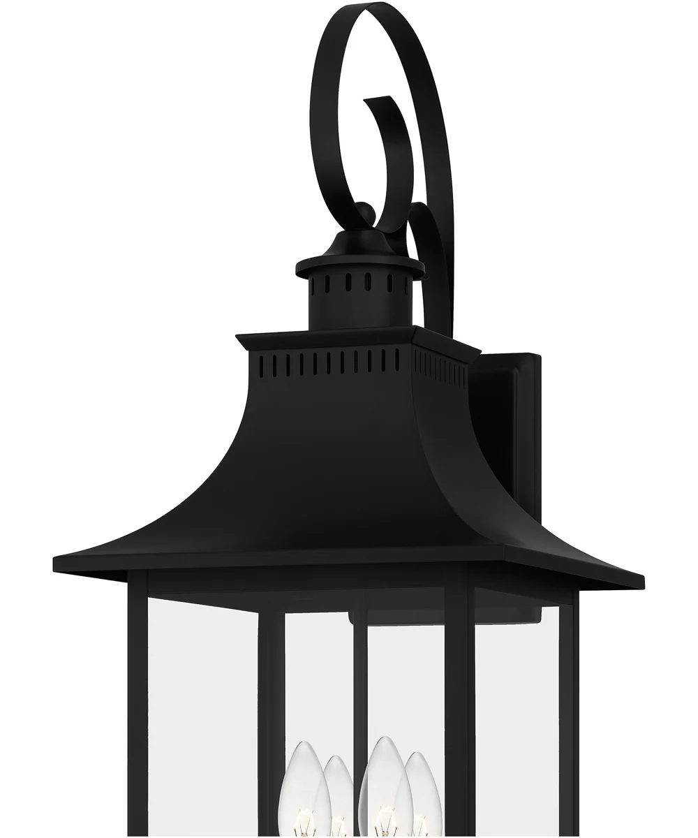 Chancellor Extra Large 4-light Outdoor Wall Light Mystic Black - Image 6