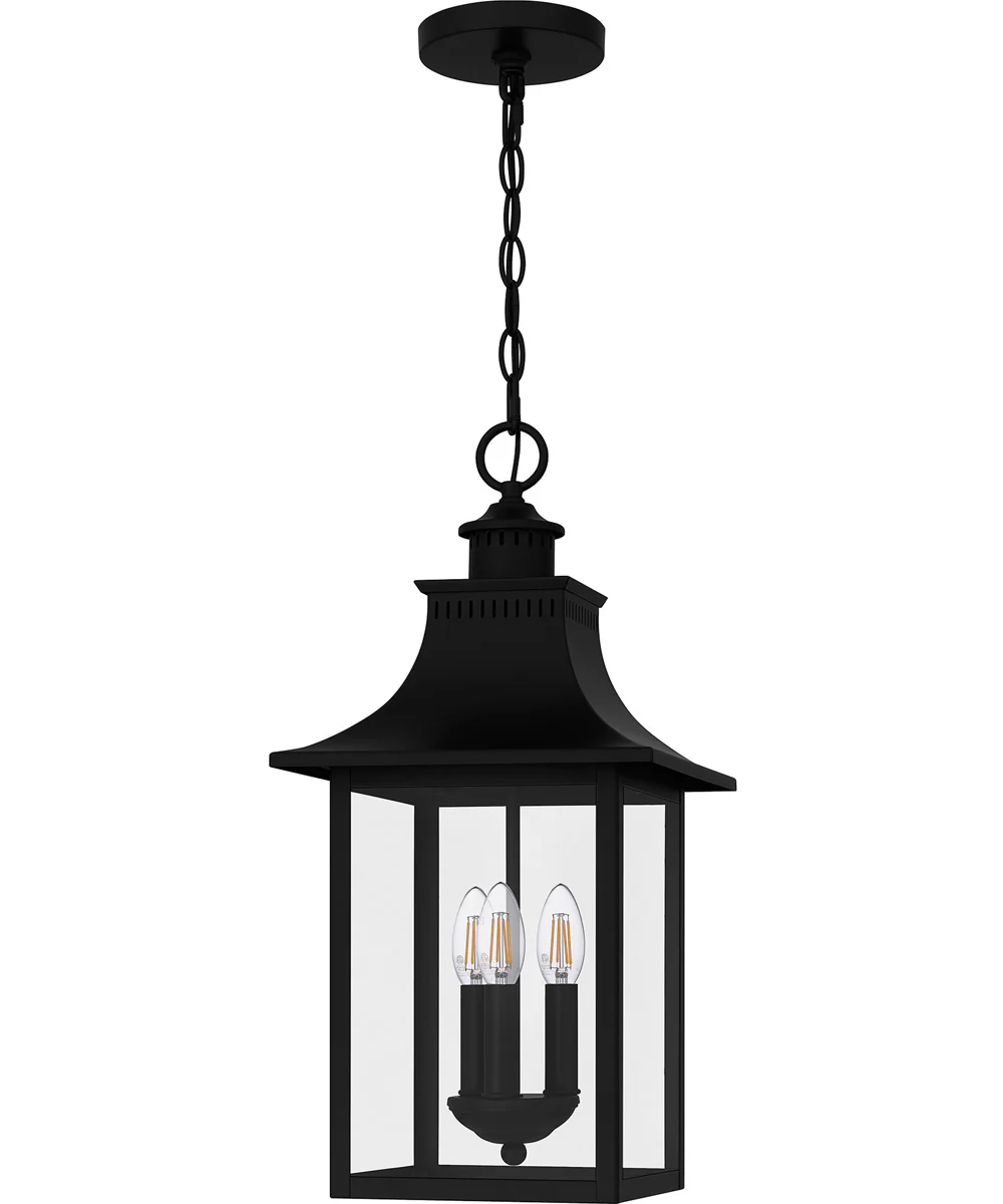 Chancellor Large 3-light Outdoor Pendant Light Mystic Black - Image 2