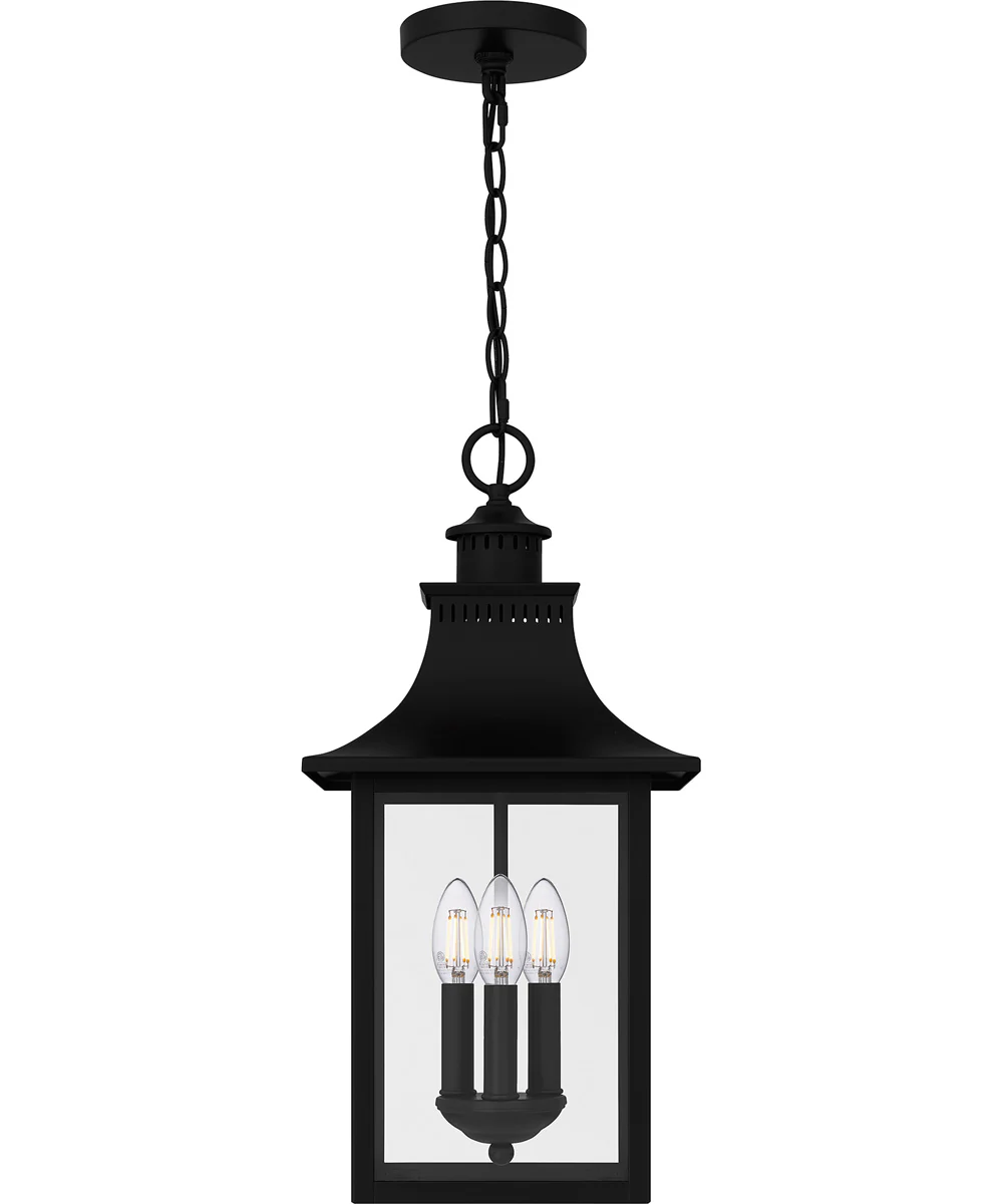 Chancellor Large 3-light Outdoor Pendant Light Mystic Black - Image 3