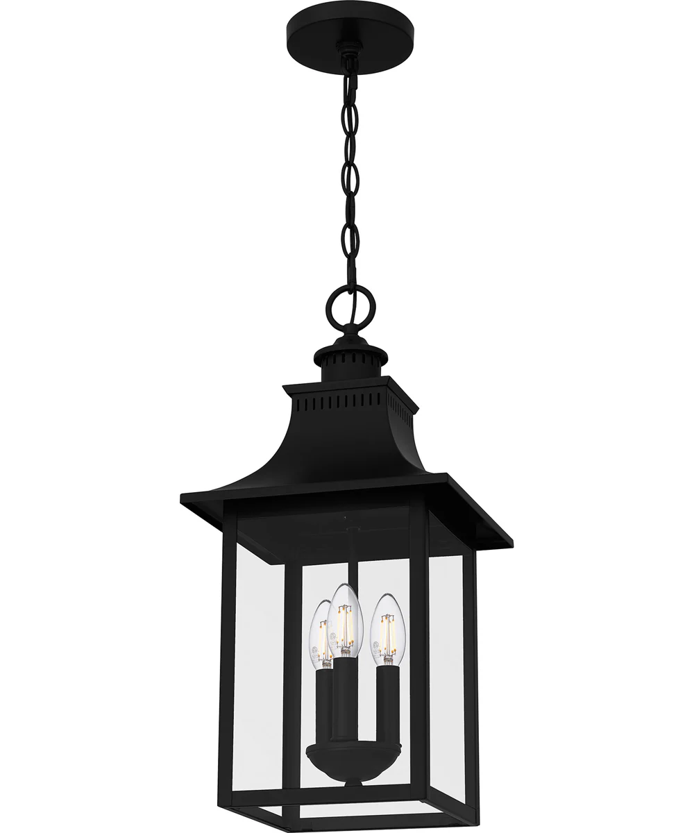 Chancellor Large 3-light Outdoor Pendant Light Mystic Black - Image 4