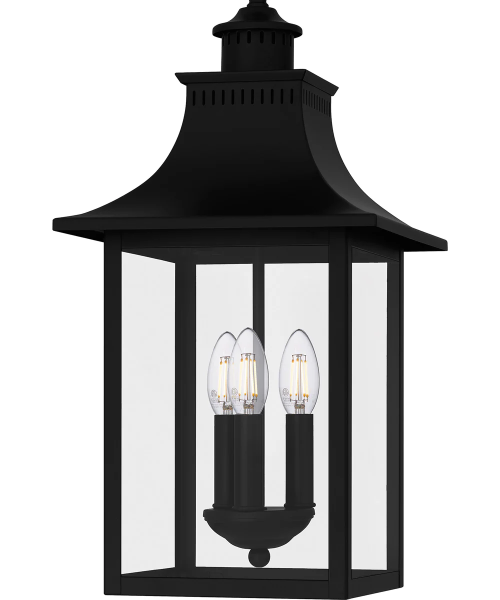 Chancellor Large 3-light Outdoor Pendant Light Mystic Black - Image 5