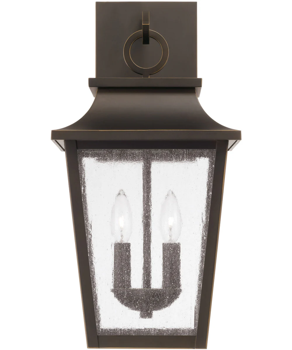 Chandler 2-Light Outdoor Wall-Lantern Oiled Bronze - Image 3