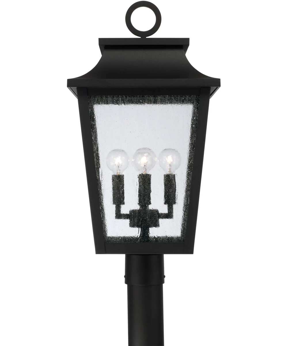 Chandler 4-Light Outdoor Post-Lantern Black - Image 3