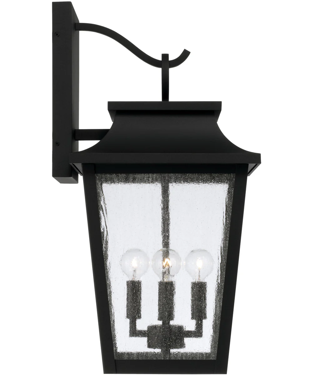 Chandler 4-Light Outdoor Wall-Lantern Black - Image 4