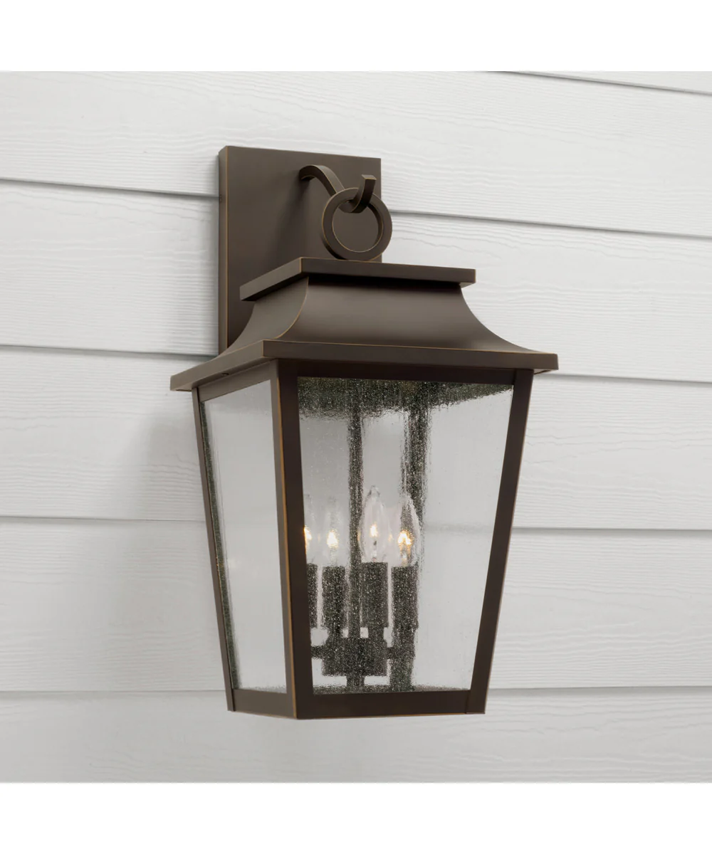 Chandler 4-Light Outdoor Wall-Lantern Oiled Bronze - Image 2