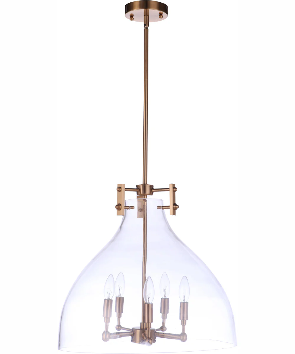 Chardonnay 5-Light Pendant Brushed Polished Nickel - Image 2