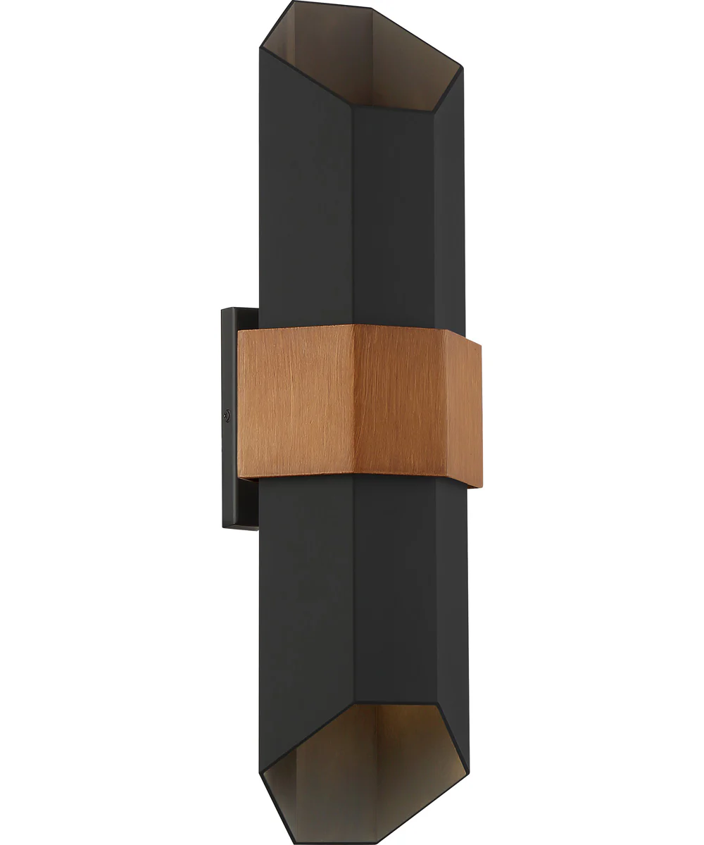 Chasm Large Outdoor Wall Light  Coastal Armour Aluminum Matte Black - Image 2