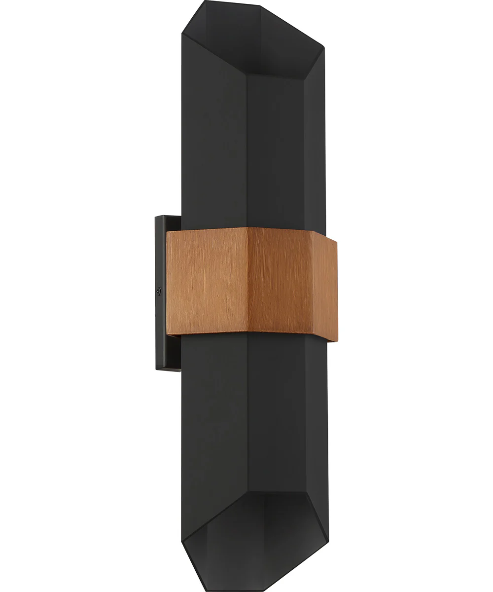 Chasm Large Outdoor Wall Light  Coastal Armour Aluminum Matte Black - Image 3