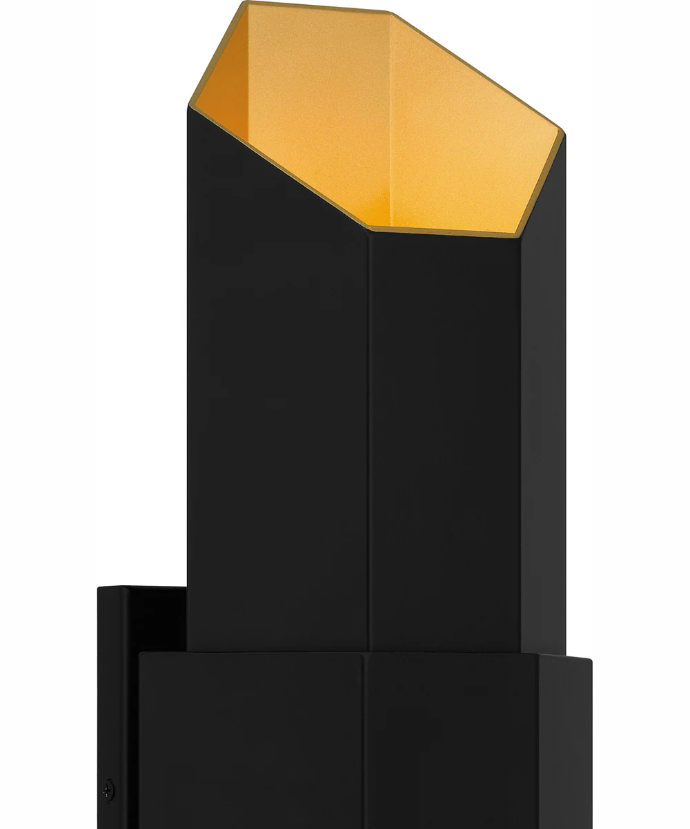Chasm Large Outdoor Wall Light  Gold Coastal Armour Aluminum Matte Black - Image 6