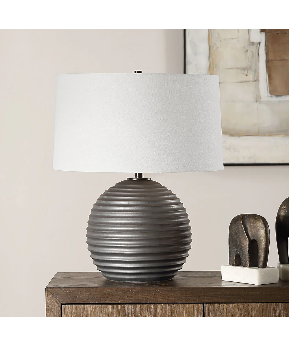 Chelsom Ribbed Table Lamp - Image 3