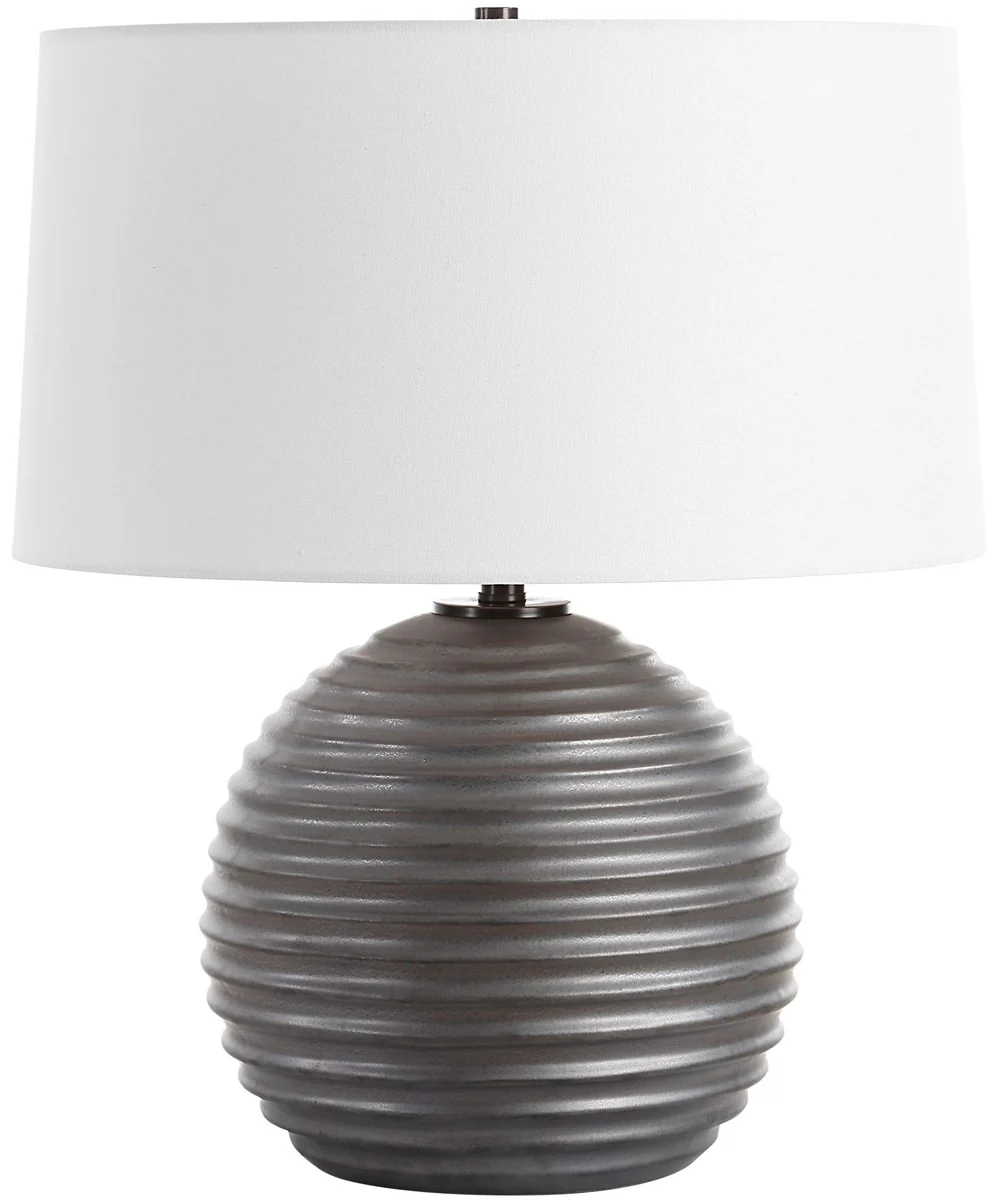 Chelsom Ribbed Table Lamp - Image 4