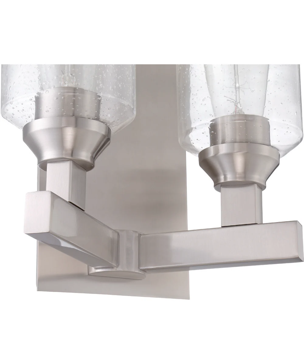Chicago 2-Light Wall Sconce Brushed Polished Nickel - Image 8