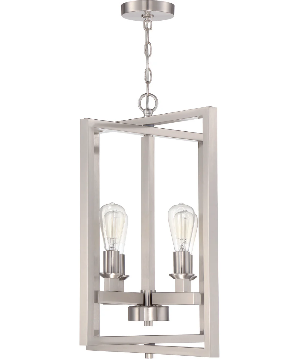 Chicago 4-Light Foyer Brushed Polished Nickel - Image 4