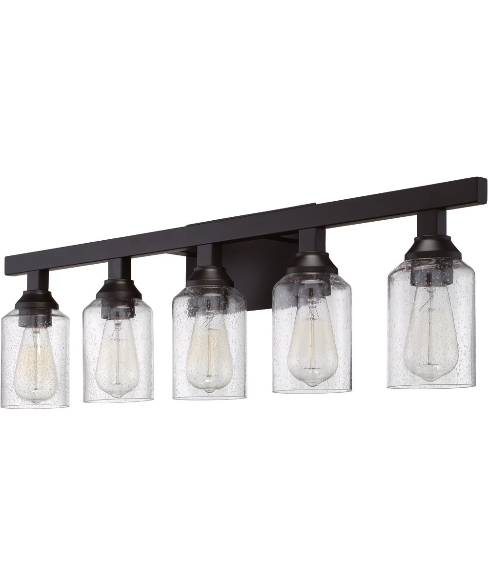 Chicago 5-Light Vanity Flat Black - Image 2